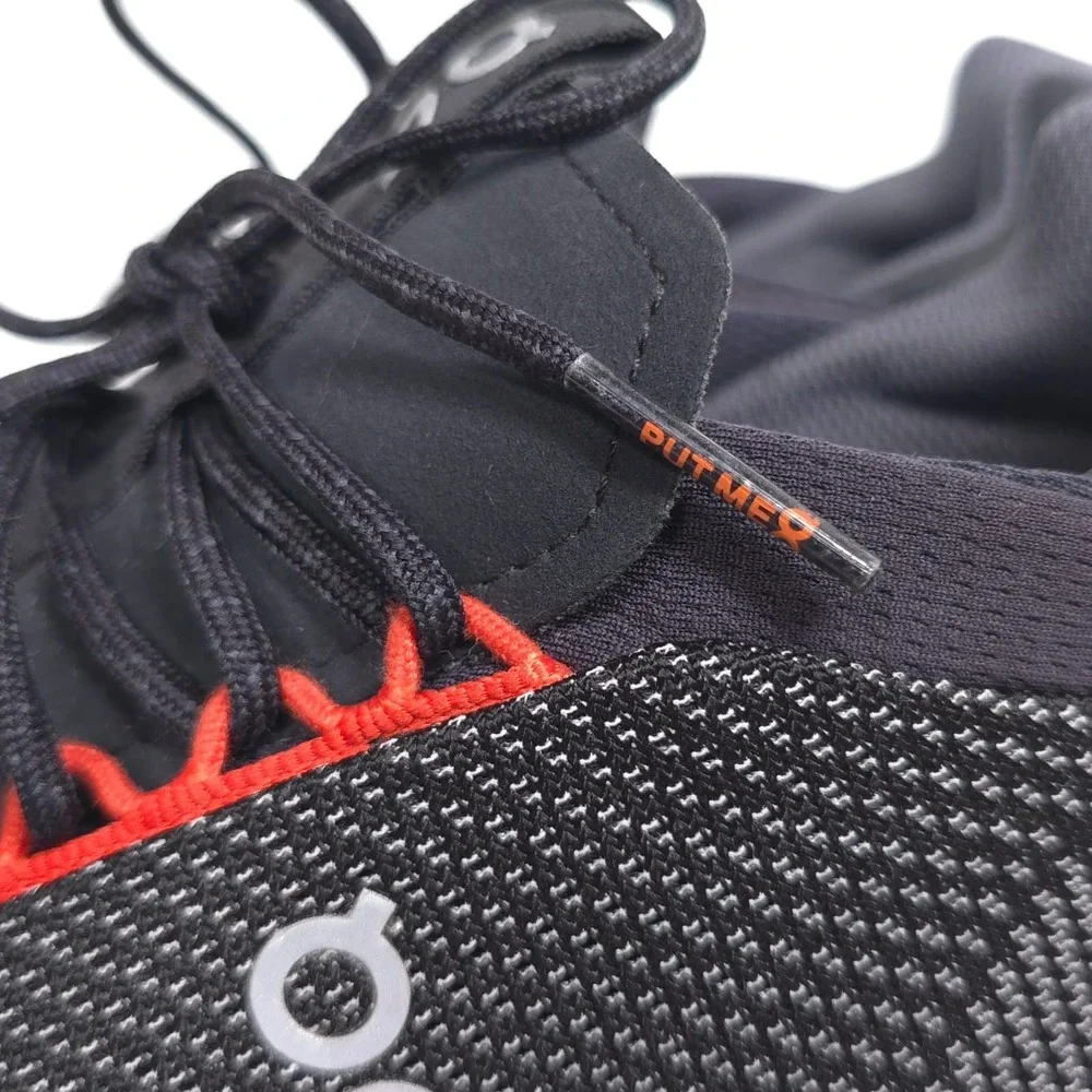 ON CLOUDNOVA Running Shoes Men's US 7.5 EU 40.5 Athletic Sneakers Black & Orange